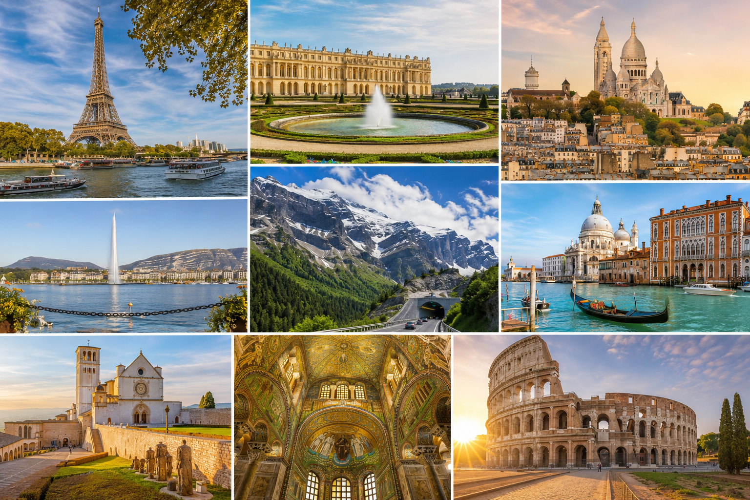 Imagen principal de Europa Clásica : 🇫🇷🇨🇭🇮🇹 París, Suiza, Venecia y Roma