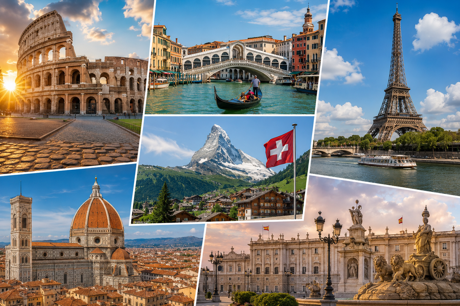 Europa Soñada: Italia, Suiza, Francia y España